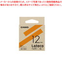 【まとめ買い10個セット品】Latecoテープ 12mm オレンジに黒文字 XB-12EO オレンジ 1個【厨房館】
