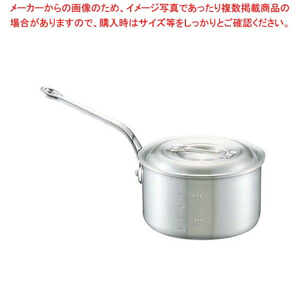 【まとめ買い10個セット品】 キング アルミ 深型 片手鍋(目盛付)18cm【厨房館】