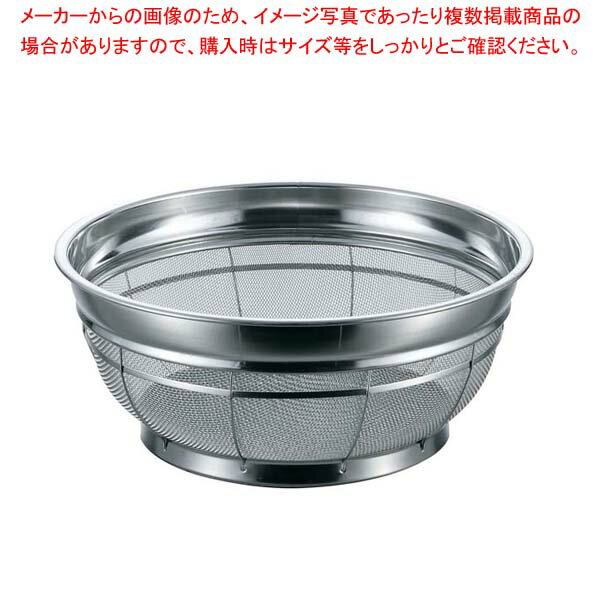 【まとめ買い10個セット品】 BK 18-8 カラーバー付 F型ザル 普通目 18cm 14メッシュ レッド【厨房館】