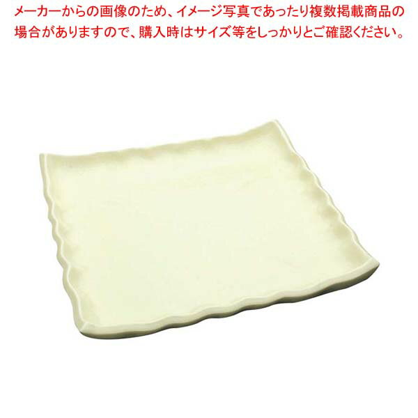 【まとめ買い10個セット品】 アルセラム 白変形 渕波プレート EC12-40【厨房館】