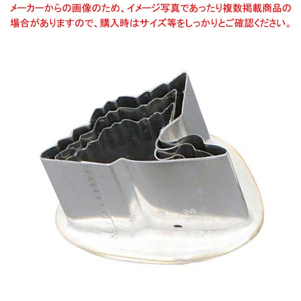 18-8 渕付抜型 鶴 3pcs【厨房館】