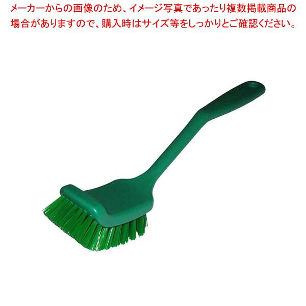 商品の仕様●外寸(mm)：290×45×H50 線径：0.4mm 毛の長さ：20〜32●材質：グリップ：ポリプロピレン 毛：ポリエステル ●耐熱・耐冷温度：120℃■● ブラシボディには頑丈なポリプロピレンを使用してあり、破損による異物混入のリスクを軽減● 毛の根元をしっかりと留金で留めてあり、毛抜けによる異物混入のリスクを軽減● 毛の断面が三角形の特殊な繊維を使用してあり、他のブラシと差別化が可能で、異物混入の際の追跡調査が簡易化され、トレーサビリティ(追跡できる可能性・能力)を向上● ブラシボディはソリッドタイプのポリプロピレンを、フィラメントには高機能ポリエステルを使用。頑丈なため、異物混入の危険性を軽減。菌類の繁殖も防ぎ、すぐれた衛生性を持ちます。※商品画像はイメージです。複数掲載写真も、商品は単品販売です。予めご了承下さい。※商品の外観写真は、製造時期により、実物とは細部が異なる場合がございます。予めご了承下さい。※色違い、寸法違いなども商品画像には含まれている事がございますが、全て別売です。ご購入の際は、必ず商品名及び商品の仕様内容をご確認下さい。※原則弊社では、お客様都合（※色違い、寸法違い、イメージ違い等）での返品交換はお断りしております。ご注文の際は、予めご了承下さい。HPディッシュブラシ ワイド グリーン 55834【 清掃・衛生用品 】 【厨房館】