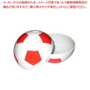 【まとめ買い10個セット品】 お子様ランチ皿 サッカーボール 小(仕切なし)YB-SRSR レッド【厨房館】