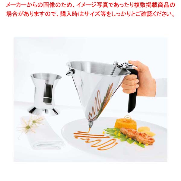 商品の仕様●外寸(mm)：φ190×H220 ●材質：18-10ステンレス ■● ハンドル部分にあるつまみを回すことで、生地の落とし具合を調整できます。● 作業中に置いておける台が付いているので、非常に便利です。● スタンド付。● 付属ノズル：φ4mm・φ6mm● ■付属品：ノズル：φ4mm、ノズル：φ6mm、※商品画像はイメージです。複数掲載写真も、商品は単品販売です。予めご了承下さい。※商品の外観写真は、製造時期により、実物とは細部が異なる場合がございます。予めご了承下さい。※色違い、寸法違いなども商品画像には含まれている事がございますが、全て別売です。ご購入の際は、必ず商品名及び商品の仕様内容をご確認下さい。※原則弊社では、お客様都合（※色違い、寸法違い、イメージ違い等）での返品交換はお断りしております。ご注文の際は、予めご了承下さい。レズレー 18-10 コンフェクショナリーディポジッター 16229【 ディスペンサー・ドレッシングボトル 】 【厨房館】