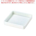 【まとめ買い10個セット品】 角肉皿 16cm 角 白塗【厨房館】(3)