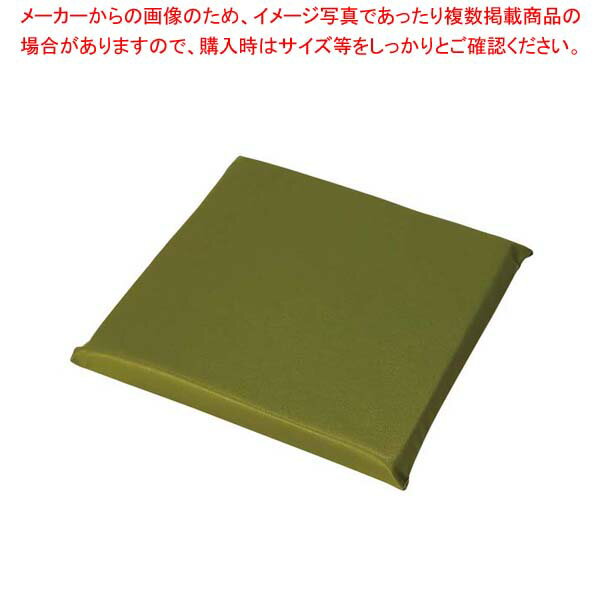 【まとめ買い10個セット品】 レザー 座布団カバー丈 無地 AAU0003 小 うぐいす【厨房館】