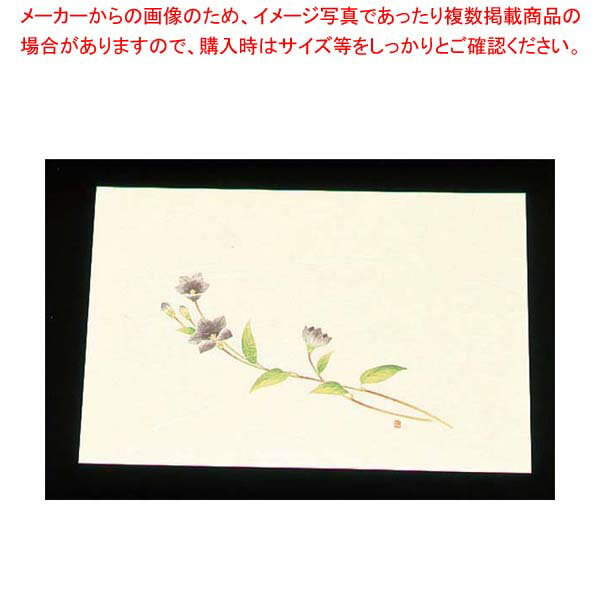 餐垫 - 尺三 懐石まっと クリーム(100枚入)WSS-13 ききょう(9月〜10月)【厨房館】