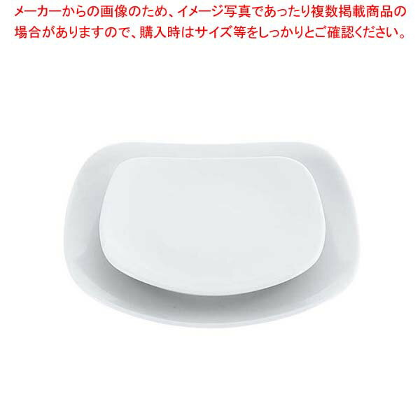 磁器 中華・洋食兼用食器 白撫角皿 15cm【厨房館】