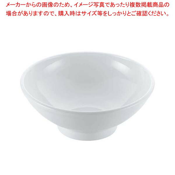 【まとめ買い10個セット品】 磁器 中華食器 白 丸玉渕丼 7寸【厨房館】