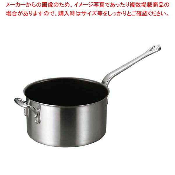 【まとめ買い10個セット品】 アルミ フッ素バリックス 片手鍋 18cm【厨房館】