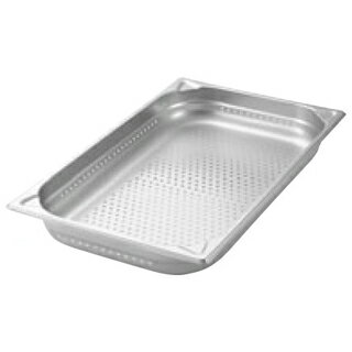 プロシェフ 18-8 穴明GNパン補強重なり防止付 1/1 200mm【厨房館】