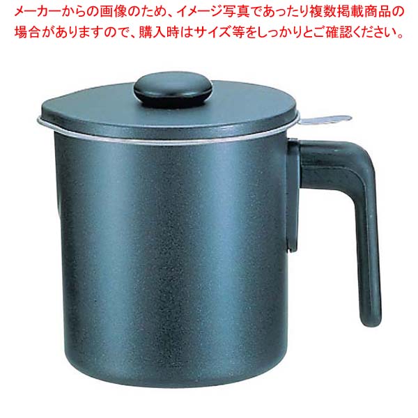 商品の仕様●内寸(mm)：φ125×135 ●容量：1.2L●材質：シルバーストーン加工 ■付属品：受け皿、、※商品画像はイメージです。複数掲載写真も、商品は単品販売です。予めご了承下さい。※商品の外観写真は、製造時期により、実物とは細部が異なる場合がございます。予めご了承下さい。※色違い、寸法違いなども商品画像には含まれている事がございますが、全て別売です。ご購入の際は、必ず商品名及び商品の仕様内容をご確認下さい。※原則弊社では、お客様都合（※色違い、寸法違い、イメージ違い等）での返品交換はお断りしております。ご注文の際は、予めご了承下さい。ブラックフィギュア オイルポット(シルバーストーン加工)D-047 1.2L 【厨房館】【 ギョーザ・フライヤー 】