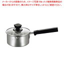 【まとめ買い10個セット品】18-8 ナチュラルベーシック ミニ片手鍋(両口付)14cm NBP-14【厨房館】|詳細画像