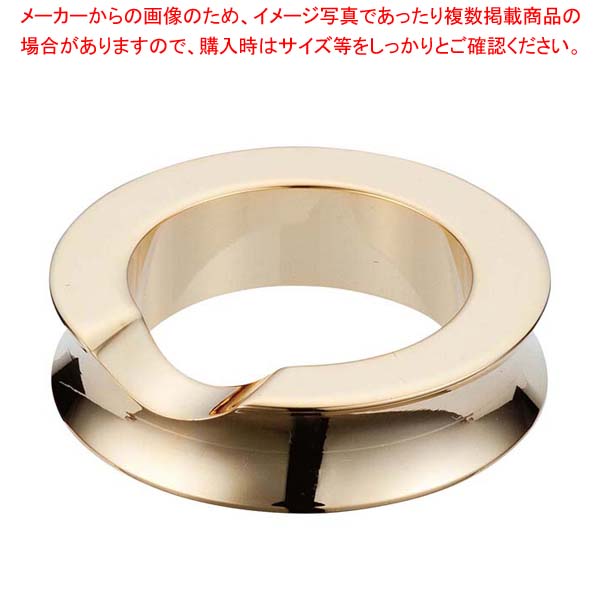商品の仕様●外寸(mm)：φ32×H8 ●材質：18-8ステンレス ●表面加工：金メッキ※商品画像はイメージです。複数掲載写真も、商品は単品販売です。予めご了承下さい。※商品の外観写真は、製造時期により、実物とは細部が異なる場合がございます。予めご了承下さい。※色違い、寸法違いなども商品画像には含まれている事がございますが、全て別売です。ご購入の際は、必ず商品名及び商品の仕様内容をご確認下さい。※原則弊社では、お客様都合（※色違い、寸法違い、イメージ違い等）での返品交換はお断りしております。ご注文の際は、予めご了承下さい。18-8 リングレスト リバース 金メッキ 【厨房館】カトラリー・箸