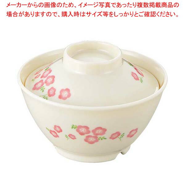 【まとめ買い10個セット品】メラミン食器 桃花(ももか)ごはん丼(蓋)小 MK-58B【厨房館】