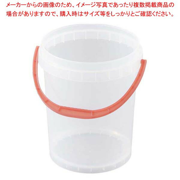 【まとめ買い10個セット品】ポリプロペール5 本体 ハンドルレッド PO-879AR【厨房館】