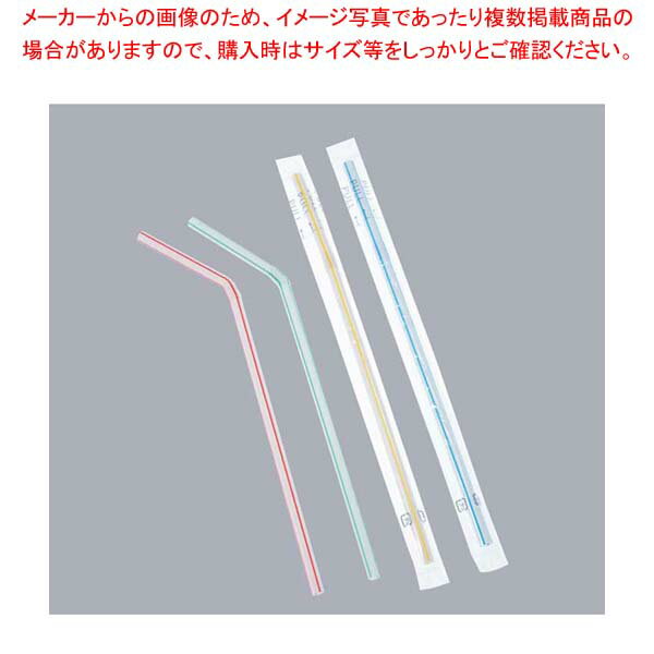 【まとめ買い10個セット品】曲がるストロー OPP透明袋入り(500本入)φ6×210mm【厨房館】