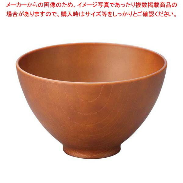 【まとめ買い10個セット品】耐熱5寸飛鳥木目丼 総ライトブラウン 1001123【厨房館】