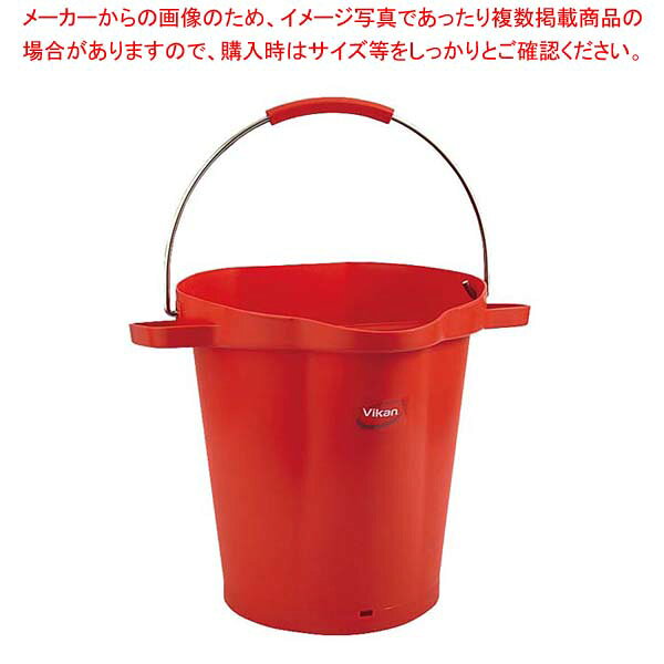 【まとめ買い10個セット品】ヴァイカン ハイジーンバケット 20L 本体 56924 レッド【厨房館】