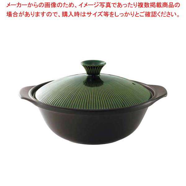 サーマテック 直火土鍋 6.5号 グリーン TDF02/610【厨房館】