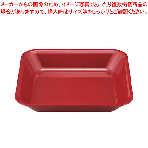 メラミン 角型フードパン 2/3 UL-2365-SNK 真紅 【厨房館】