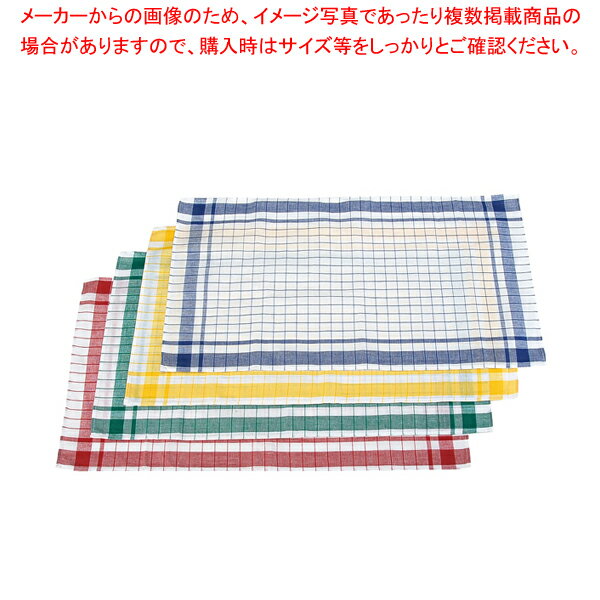 半麻格子ダスター 12枚入 緑 【厨房館】