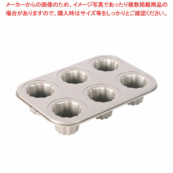 フッ素加工 カヌレ天板(6取)WK9864 【厨房館】