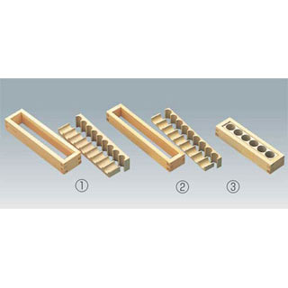 【まとめ買い10個セット品】【木製幕の内 ［3］6穴】【厨房器具 製菓道具 飲食店】【厨房館】
