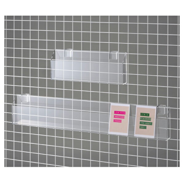 角バーネット兼用アクリルポストカート立てW54cm 61-45-23-2 【厨房館】