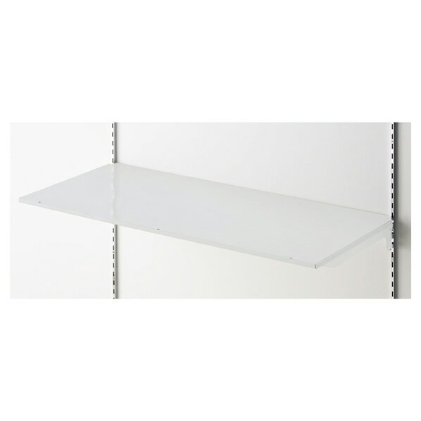 BR50 薄型スチール棚 W90×D35cm ホワイト t12mm 61-423-34-4 【システム什器 BR50(ベーシックラック) ゴンドラ什器 オプション BR 薄型スチール棚 棚のみ W90cm ホワイト】【厨房館】