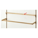 アンティークゴールド用差込式ミニ角バーセットW90×D5cm (インハング) 61-423-40-1 【システム什器 システムオプション スリット式システムオプ...