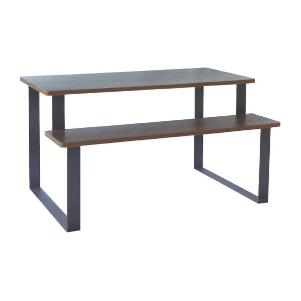 木製多段テーブル W180 61-543-27-3 【店舗什器 ディスプレイ用テーブル 多段テーブル（木製天板） 木製多段テーブル】【厨房館】