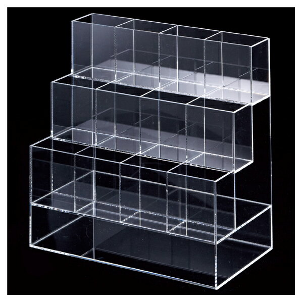 筆記具陳列ケース4列3段 61-545-46-1 【演出・ディスプレイ用品 アクセサリーディスプレイ ガラス・ア..