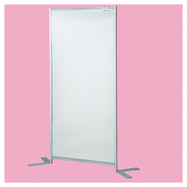 パネルタイプパーティション クリア W90×H188cm 61-550-90-4 【オフィス家具 パーティション その他 衝立・パーティション パネルタイプパーティション H188cm】【厨房館】