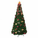 ポップアップツリー レッドH195cm1セット【クリスマス クリスマスツリー ツリー 店舗装飾 飾り ディスプレイ christmas xmas】【厨房館】