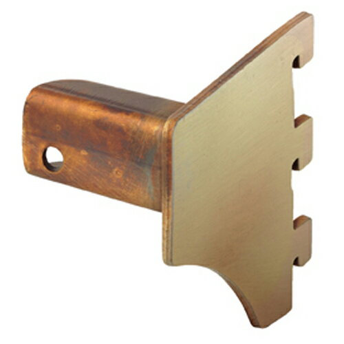 ミニ角バー(14×24mm角)用差し込み式ブラケット アンティークゴールド 右 D5cm 61-43-17-2 【システム什器 システムオプション 角バー ミニ角バー】店舗什器 ディスプレー マネキン 装飾品 販促用品 ハンガー ラッピング】【厨房館】