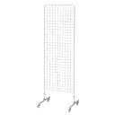 両面ネットスタンド H190cm 白 W60cm 61-129-8-1 【店舗什器 ネット什器 ネットスタンド 両面ネットスタンド H190cm 白】店舗什器 ディスプレー マネキン 装飾品 販促用品 ハンガー ラッピング】【厨房館】