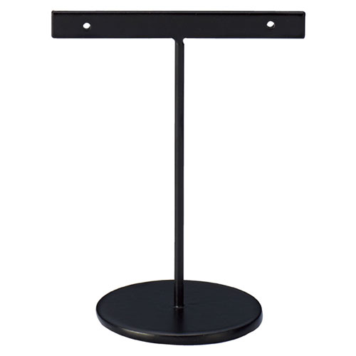 アクセサリーミニスタンド T字型 小 ブラック 61-151-9-2 【演出・ディスプレイ用品 アクセサリーディスプレイ スチール製 アクセサリーミニスタンド ...