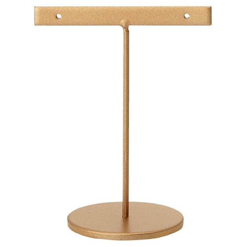 【まとめ買い10個セット品】アクセサリーミニスタンド T字型 小 ゴールド 61-151-9-4 【 演出・ディスプレイ用品 アクセサリーディスプレイ スチール...
