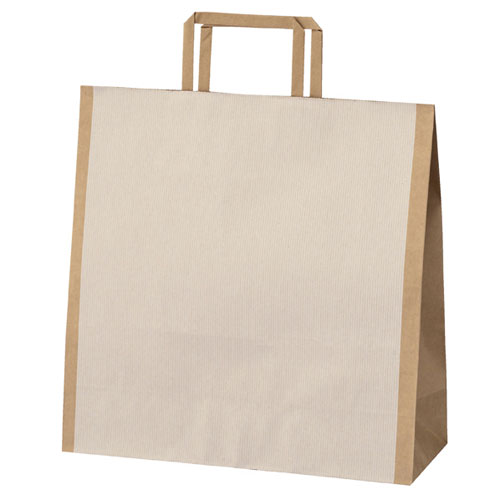 【まとめ買い10個セット品】シンプルクオリティ 手提げ紙袋 32×11.5×32 200枚 61-257-4-4 【店舗備品 包装紙 ラッピング 袋 ディスプレ...