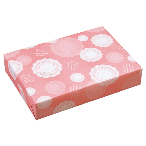 レース 包装紙 全判 250枚 61-268-7-4 【店舗什器 小物 ディスプレー ギフト ラッピング 包装紙 袋 消耗品 店舗備品】【厨房館】