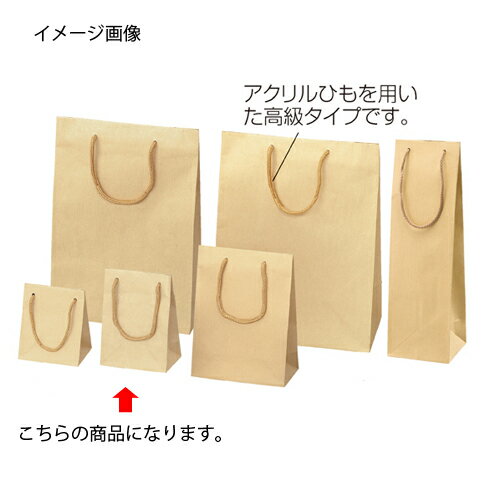 エンボス クラフト 12×7×16.5 50枚 61-313-9-9 【ラッピング用品 紙袋 手提げ紙袋（無地） 手提げ紙袋】【店舗什器 小物 ディスプレー ギフト ラッピング 包装紙 袋 消耗品 店舗備品】【厨房館】