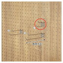 有孔パネル用2段フック(直径4mm)クロームL5cm 61-653-94-1 【厨房館】