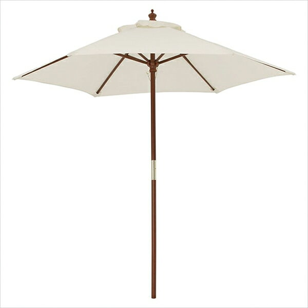 木製パラソル ベージュ 61-438-48-1 【厨房館】