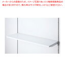 木棚セット W120cmタイプ クロームブラケット D40cm ホワイト 61-777-38-2 【厨房館】