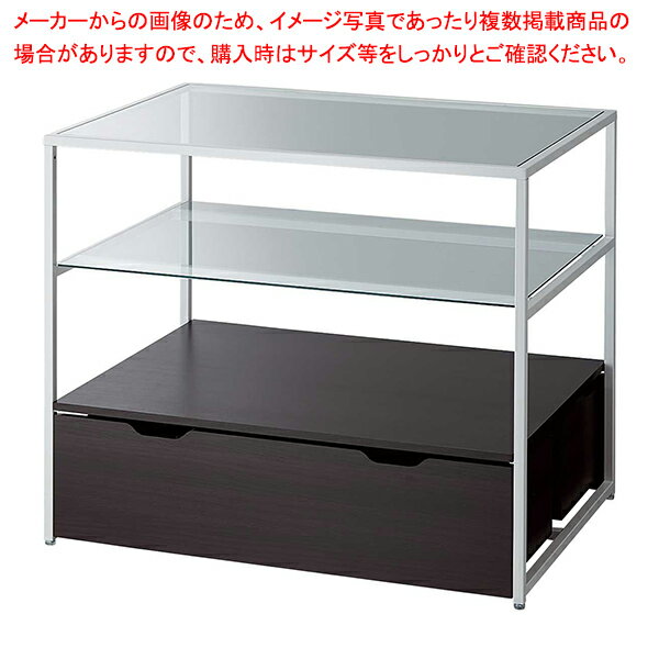 【まとめ買い10個セット品】3段テーブルH100cmホワイト トロッコ有 DB【厨房館】