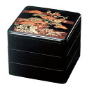 6.0寸重 黒 松竹梅 3段【お重 重箱 おせち 正月】【厨房館】