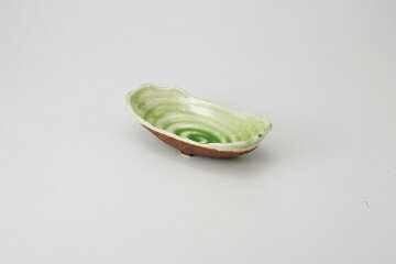 和食器 深緑 岩楕円鉢 37K102-18 まごころ第37集 【キャンセル/返品不可】【厨房館】