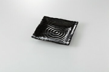 【まとめ買い10個セット品】和食器 ブラック 正角皿(小) 37K184-16 まごころ第37集 【キャンセル/返品不可】【厨房館】
