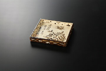 【38K203-09】サビ山水 6.0角皿まごころ第38集【キャンセル/返品不可】【 おしゃれ 食器 テーブルウェア 業務用 居酒屋 レストラン 喫茶店 ホテル 家庭用】【厨房館】